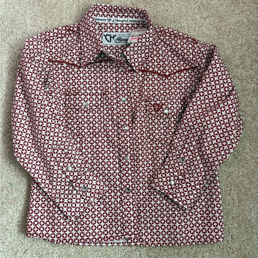 3T cowgirl hardware button down shirt